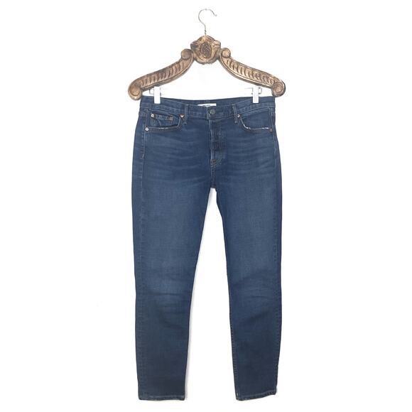 GRLFRND Yasmin Skinny Jeans in Joan Jett Medium Blue Button Fly 29 - Picture 1 of 14